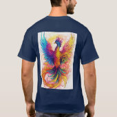T-shirt Design Phoenix fluorescent (Dos)