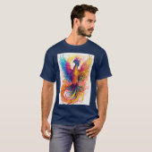 T-shirt Design Phoenix fluorescent (Devant entier)