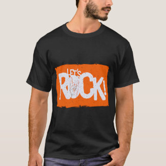 T-shirt Design pour amateur de rock 'Let's Rock'