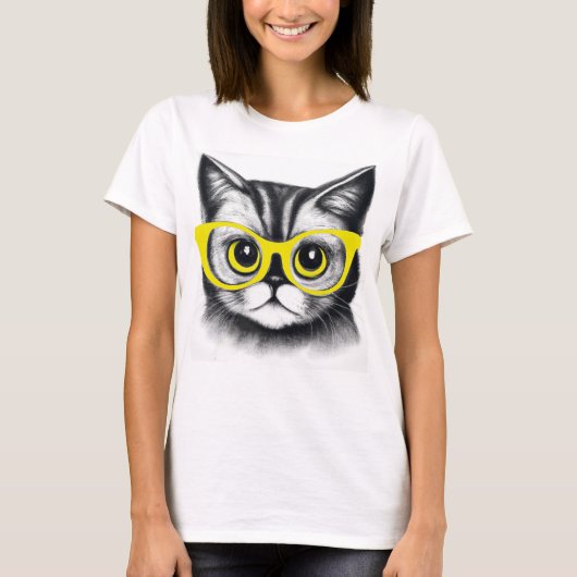 T-shirt design pour chat mignon | animaux mignons  (Devant)