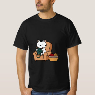 T-shirt design pour chat mignon design chats