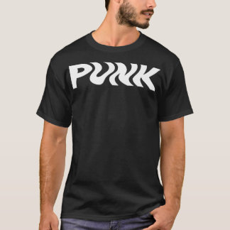 T-shirt design punk ondulé