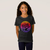 T-Shirt Design rétro Sunset Curve (Devant entier)