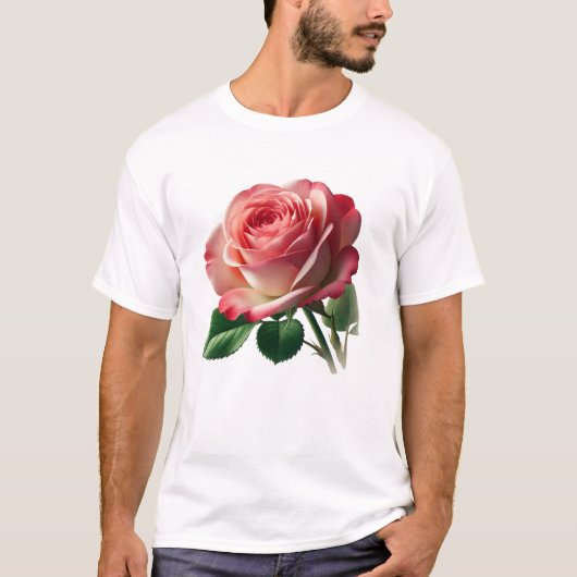 T-shirt Design rose (Devant)