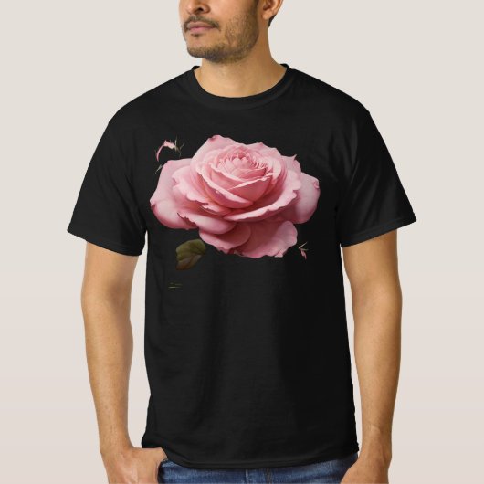 T-shirt Design rose rose (Devant)