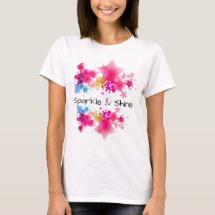 T-shirt design scintillante et brillante
