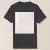 T-shirt Design simple en feuille beige (Design devant)