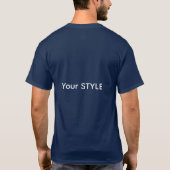 T-shirt design soleil pour hommes (Dos)