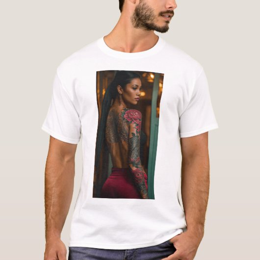 T-shirt design stylish Tattoo" (Devant)