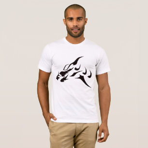T-SHIRT DESIGN TATOO DRAGON D'ART NOIR