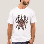 T-shirt design tatouage de crabe (Devant)