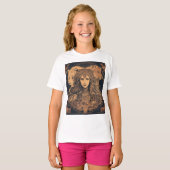 T-shirt "design tigre fille" (Devant entier)