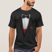T-shirt Design Tuxedo avec Bowtie Pour Mariages et (Devant)