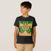 T-shirt Design vert jaune. (Devant entier)