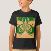 T-shirt Design vert jaune. (Devant)