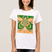T-shirt Design vert jaune. (Devant)