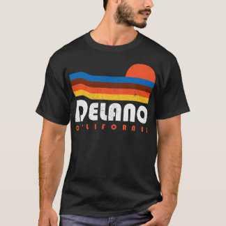 T-shirt Design Vintage Delano California Retro