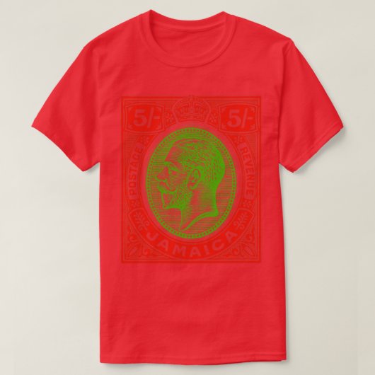 T-shirt Design vintage Jamaïque Postage (Design devant)
