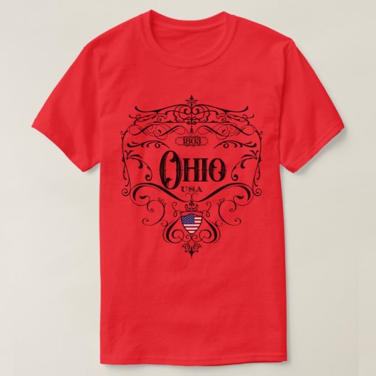 T-shirt Design Vintage Ohio (Design devant)