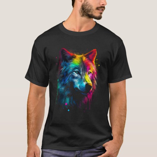 T-shirt Designer Professional Artist Wolf (Devant)