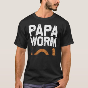 T-shirt Designs Worm Pour Papa Hommes Territhworm Grunting