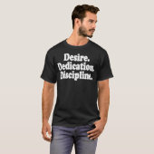 T-shirt Désir Dédication Discipline Gymnastique Exercice S (Devant entier)