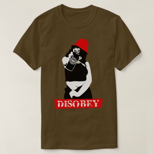 T-SHIRT DÉSOBÉÉ EN ROUGE (Design devant)