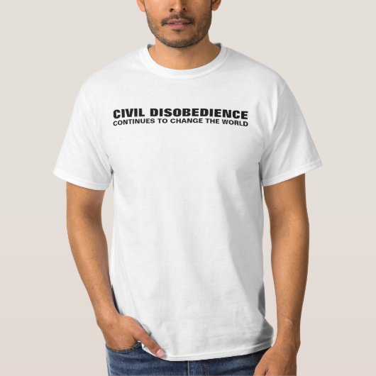 T-shirt Désobéissance civile (Devant)