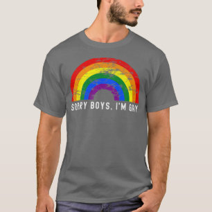 T-shirt Désolé Boys Im Gay Rainbow Lgbtq Pride Gay Rights 