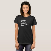T-shirt Désolé, bye bye impossible Escrime (Devant entier)