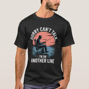 T-shirt Désolé Canu2019t Parler Je Suis Sur Une Autre Lign