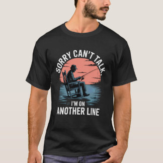 T-shirt Désolé Canu2019t Parler Je Suis Sur Une Autre Lign
