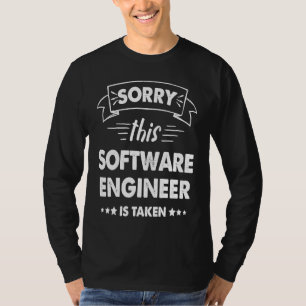 T-shirt Désolé, cet ingénieur logiciel est pris