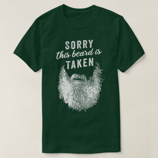 T-shirt Désolé cette barbe est aké Valentines Jour 1 (Design devant)
