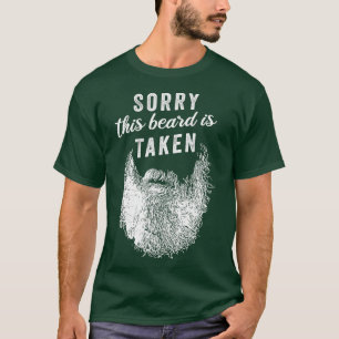 T-shirt Désolé cette barbe est aké Valentines Jour 1