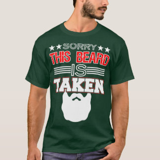 T-shirt Désolé Cette Barbe Est Pris Drôle Mens Cadeau