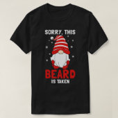 T-shirt Désolé Cette Barbe Est Prise (Design devant)