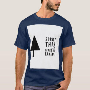 T-shirt Désolé cette barbe est prise 22