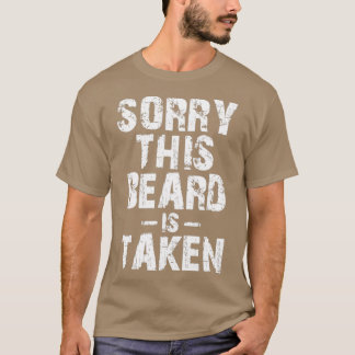 T-shirt désolé cette barbe est prise 35