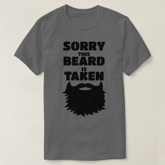 T-shirt Désolé Cette Barbe Est Prise 39 (Design devant)