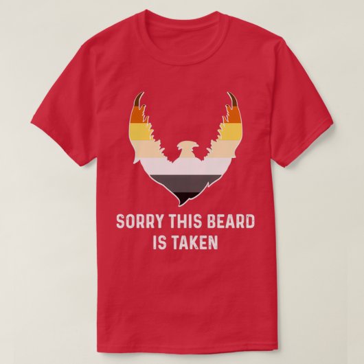 T-shirt Désolé cette barbe est prise Bear Fraternity Drape (Design devant)