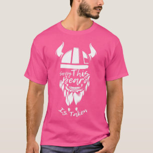 T-shirt Désolé Cette Barbe Est Prise Drôle Le Crâne De La