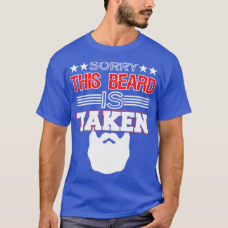 T-shirt Désolé Cette Barbe Est Prise Drôle Mens Cadeau Cla