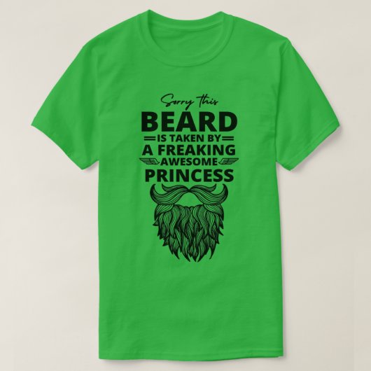 T-shirt Désolé Cette Barbe Est Prise Par Un Flambant Pr (Design devant)