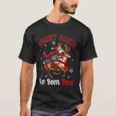 T-shirt Désolé d'avoir été feral Christmas Père Noël Wolf (Devant)