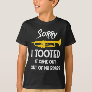 T-shirt Désolé De L'Avoir Sorti De Ma Trompette En Laito