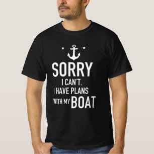 T-shirt Désolé de ne pas avoir de plans avec mon capitaine