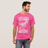 T-shirt Désolé De Ne Pas Avoir Écouté Dino (Devant entier)