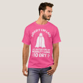 T-shirt Désolé D'Être En Retard J'Attendais Mon Invisibili (Devant entier)