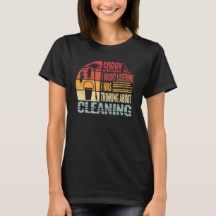T-shirt Désolé Équipe de nettoyage Concierge scolaire ré